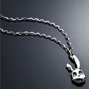 2 Abnormal Sides Two Face Rabbit Necklace
